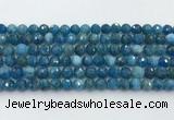 CAP706 15.5 inches 8mm faceted round apatite gemstone beads wholesale