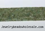 CAP708 15.5 inches 4mm round green apatite gemstone beads wholesale