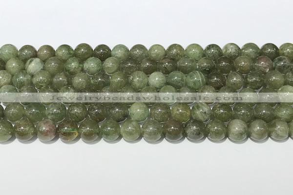 CAP709 15.5 inches 8mm round green apatite gemstone beads wholesale