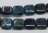 CAP72 15.5 inches 12*12mm square dyed apatite gemstone beads wholesale