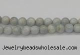 CAQ100 15.5 inches 4mm round AB grade natural aquamarine beads