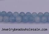 CAQ121 15.5 inches 4mm round AAA grade natural aquamarine beads