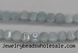 CAQ133 15.5 inches 6*6mm lantern natural aquamarine beads