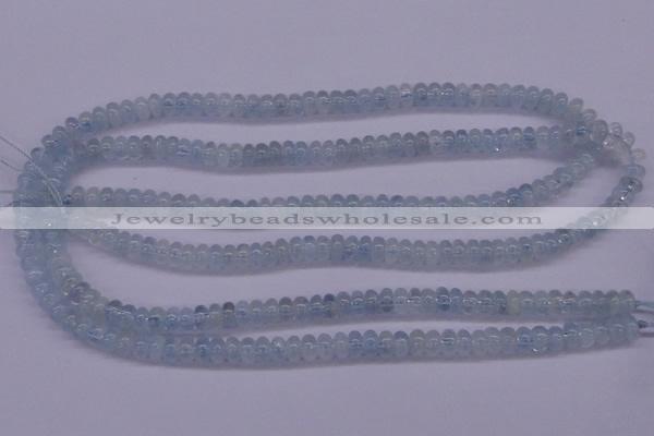 CAQ137 15.5 inches 3*5mm rondelle natural aquamarine beads