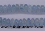 CAQ138 15.5 inches 3*6mm rondelle natural aquamarine beads