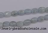 CAQ141 15.5 inches 6*8mm oval natural aquamarine beads wholesale