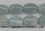 CAQ144 15.5 inches 13*18mm oval natural aquamarine beads wholesale