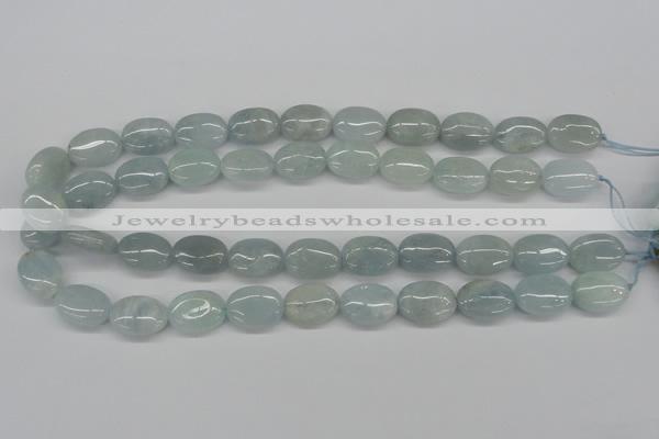 CAQ144 15.5 inches 13*18mm oval natural aquamarine beads wholesale