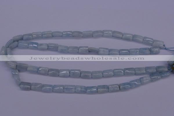 CAQ152 15.5 inches 8*12mm rectangle natural aquamarine beads