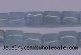 CAQ153 15.5 inches 10*12mm rectangle natural aquamarine beads