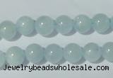 CAQ202 15.5 inches 10mm round natural aquamarine beads wholesale