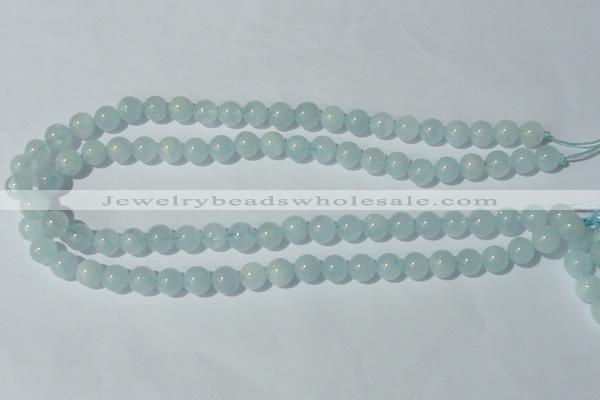 CAQ202 15.5 inches 10mm round natural aquamarine beads wholesale