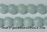 CAQ203 15.5 inches 12mm round natural aquamarine beads wholesale