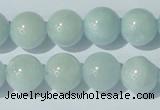 CAQ204 15.5 inches 13mm round natural aquamarine beads wholesale