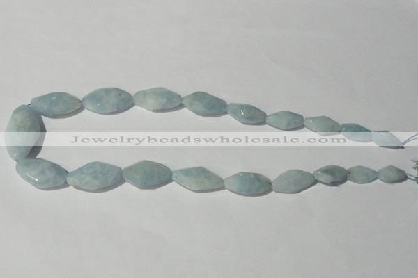 CAQ214 15.5 inches multi-size twisted natural aquamarine beads