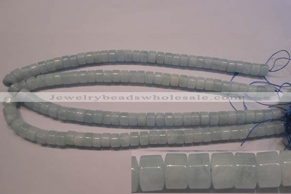 CAQ302 15.5 inches 6*9mm tyre natural aquamarine beads wholesale