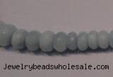 CAQ311 15.5 inches 5*7mm – 8*14mm faceted rondelle aquamarine beads