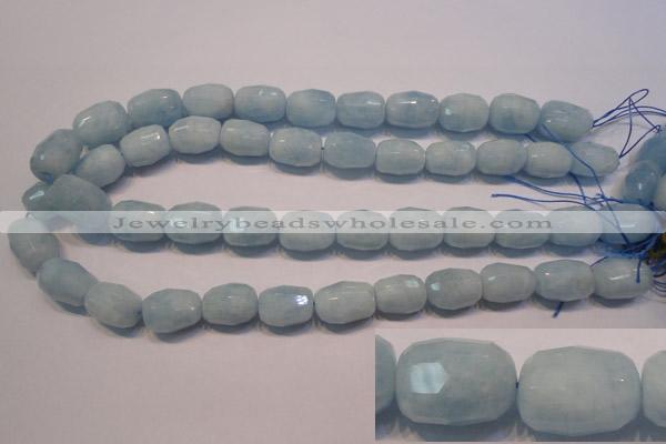 CAQ318 15.5 inches 13*18mm faceted nuggets natural aquamarine beads