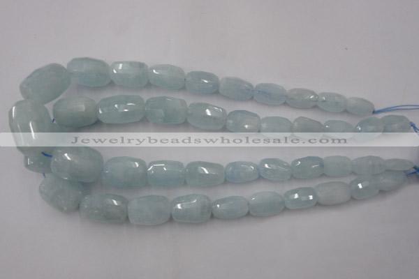 CAQ415 8*12mm – 18*28mm faceted nuggets natural aquamarine beads