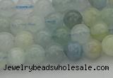 CAQ431 15.5 inches 6mm round natural aquamarine beads wholesale