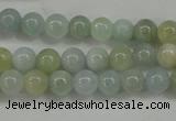 CAQ452 15.5 inches 6mm round aquamarine beads wholesale