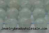 CAQ503 15.5 inches 10mm round natural aquamarine beads