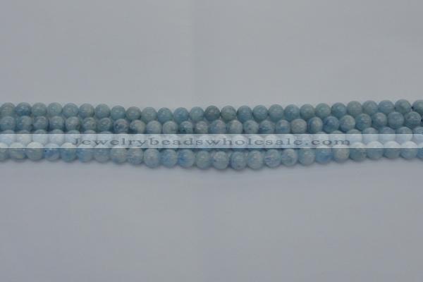 CAQ508 15.5 inches 4mm round A+ grade natural aquamarine beads