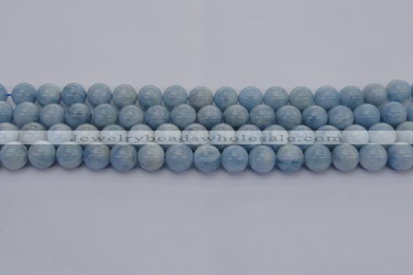 CAQ512 15.5 inches 10mm round A+ grade natural aquamarine beads