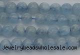 CAQ517 15.5 inches 5mm round AA grade natural aquamarine beads