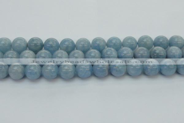 CAQ522 15.5 inches 12mm round AA grade natural aquamarine beads