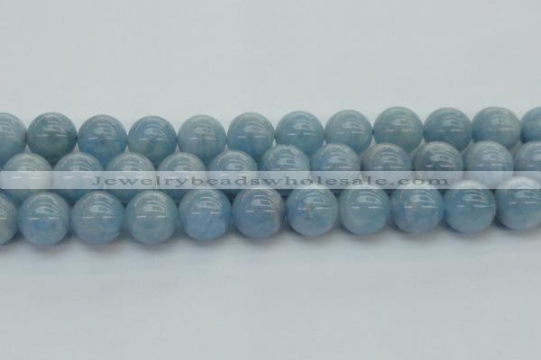 CAQ523 15.5 inches 14mm round AA grade natural aquamarine beads