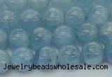 CAQ528 15.5 inches 7mm round AA+ grade natural aquamarine beads