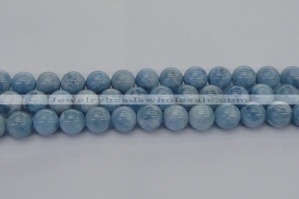 CAQ532 15.5 inches 14mm round AA+ grade natural aquamarine beads