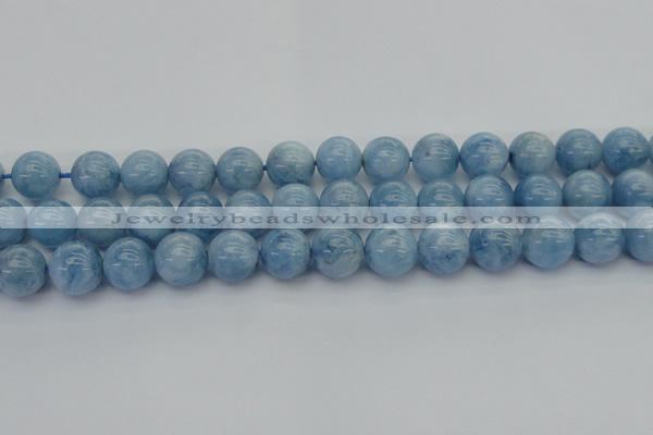 CAQ540 15.5 inches 14mm round AAA grade natural aquamarine beads