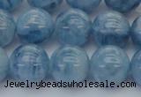 CAQ547 15.5 inches 12mm round AAAA grade natural aquamarine beads