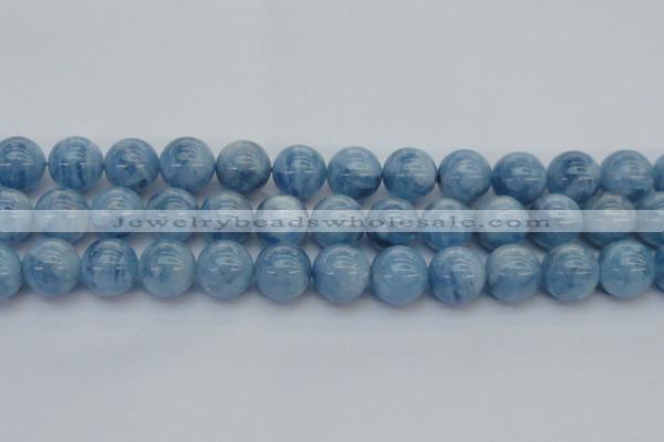 CAQ548 15.5 inches 14mm round AAAA grade natural aquamarine beads