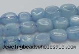 CAQ56 15.5 inches 9*12mm nugget natural aquamarine gemstone beads