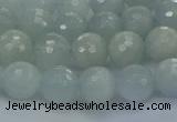 CAQ560 15.5 inches 6mm faceted round natural aquamarine beads