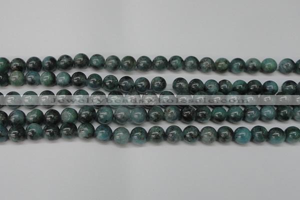 CAQ603 15.5 inches 10mm round aquamarine gemstone beads