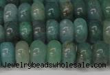 CAQ610 15.5 inches 4*6mm rondelle aquamarine gemstone beads