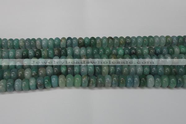 CAQ610 15.5 inches 4*6mm rondelle aquamarine gemstone beads