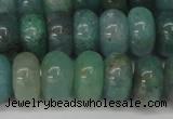 CAQ613 15.5 inches 7*12mm rondelle aquamarine gemstone beads