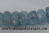 CAQ62 6*10mm – 12*18mm faceted nuggets natural aquamarine beads