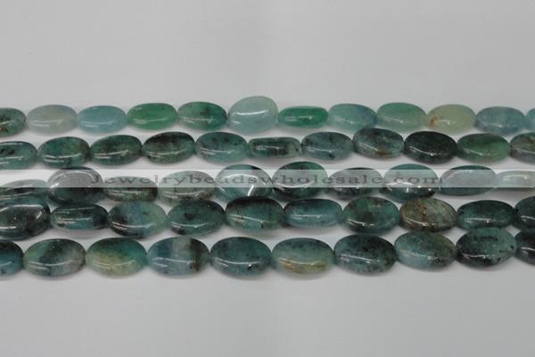 CAQ631 15.5 inches 15*20mm oval aquamarine gemstone beads