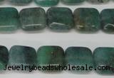 CAQ636 15.5 inches 10*10mm square aquamarine gemstone beads