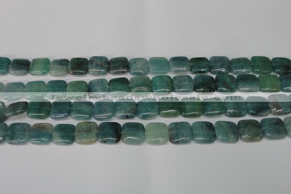 CAQ637 15.5 inches 12*12mm square aquamarine gemstone beads