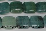 CAQ638 15.5 inches 14*14mm square aquamarine gemstone beads