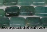 CAQ644 15.5 inches 10*14mm rectangle aquamarine gemstone beads