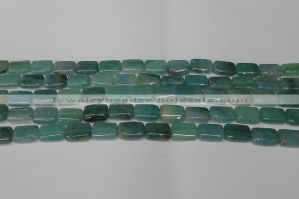 CAQ644 15.5 inches 10*14mm rectangle aquamarine gemstone beads