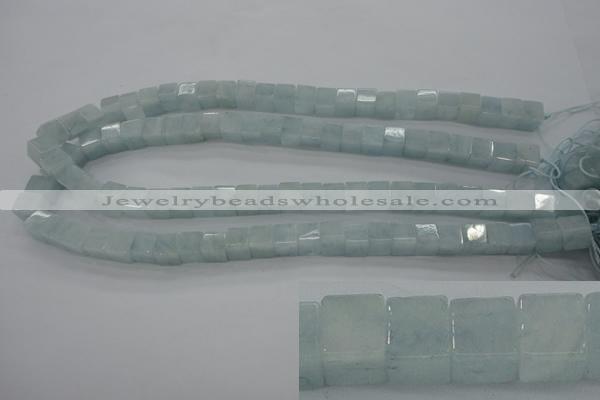 CAQ66 15.5 inches 8*8mm cube natural aquamarine beads wholesale